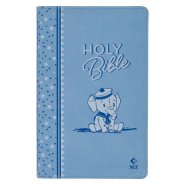 Bible NLT Infant Faux leather, Blue