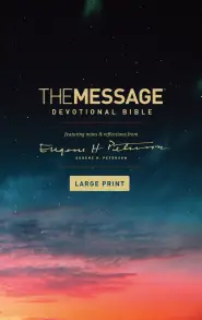 The Message Bible Devotional Bible, Multicoloured, Paperback, Large Print, Scriptural Insights, Contemplative Readings, Book Introductions, Reflection Questions, Articles