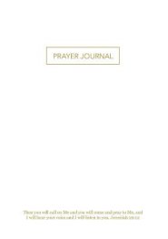 Prayer Journal