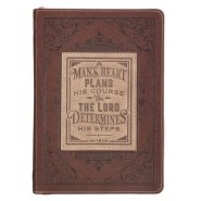 Journal Classic Zip Brown Two-tone A Man's Heart Prov. 16:9