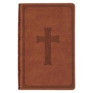 KJV Bible Giant Print Standard-size Faux Leather, Medium Brown