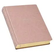 KJV Large Print Note-Taking Bible-Pearlescent Mauve Faux Leather Hardcover