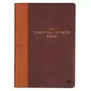 NLT Spiritual Growth Bible, Brown and Tan, Imitation Leather, Articles, Book Introductions, Character Profiles, Cross-References, Topical Index, Presentation Page, Ribbon Markers, Thumb Index