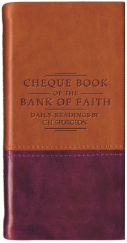 Chequebook of the Bank of Faith Tan/Burgundy