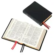 KJV Westminster Reference Bible, Black, Leather, Boxed, 200,000 + References, Concordance, Maps, Gilt Edged, Ribbon Marker, Presentation Page, Reading Plan