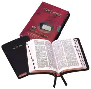 KJV Text Bible: Black, Calfskin, Thumb Index