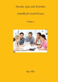 Puzzles, Quiz and Activities Suitable for Social Events  Volume 4