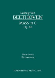 Mass in C, Op. 86 - Vocal Score