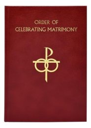 The Order of Celebrating Matrimony