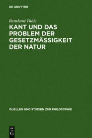 Kant Und Das Problem Der Gesetzm Igkeit Der Natur