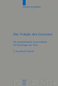 Die Vokale des Gesetzes Das Buch Genesis