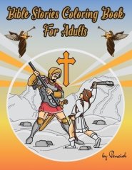 Bible Stories Coloring Book For Adults: 35+ Bible Scenes Coloring Pages | The Life of Jesus Coloring Book | Adult Coloring Book Religious