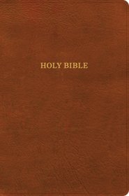 KJV Giant Print Reference Bible, Burnt Sienna LeatherTouch