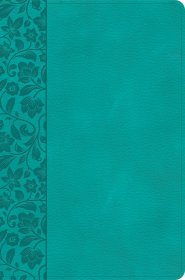 KJV Giant Print Reference Bible, Teal LeatherTouch, Indexed