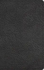 NASB Single-Column Personal Size Bible, Holman Handcrafted Edition, Black Premium Goatskin