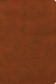 CSB Giant Print Single-Column Bible, Burnt Sienna LeatherTouch