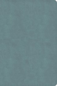 CSB Giant Print Single-Column Bible, Earthen Teal SuedeSoft LeatherTouch