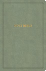 KJV Large Print Personal Size Reference Bible, Sage Suedesoft LeatherTouch