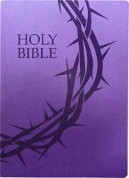 KJV Holy Bible, Crown of Thorns Design, Large Print, Royal Purple Ultrasoft: (Red Letter, 1611 Version)