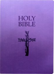 KJV Holy Bible, Cross Design, Large Print, Royal Purple Ultrasoft: (Red Letter, 1611 Version)