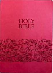 KJV Holy Bible, Wave Design, Large Print, Berry Ultrasoft: (Red Letter, Pink), 1611 Version)