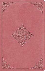 ESV Large Print Value Thinline Bible (TruTone, Blush Rose, Fleur-de-lis Design)