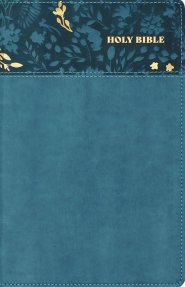 NASB, Personal Size Bible, Large Print, Leathersoft, Teal, Red Letter, 1995 Text, Thumb Indexed, Comfort Print