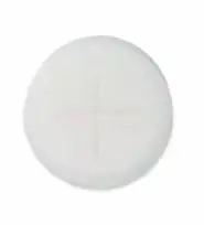 Pack of 1200 Peoples 1 1/8" - Single Cross - White Communion Wafers / Altar Bread