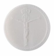 Pack of 50 Priest Communion Wafers | Altar Bread 2.5" - Crucifix