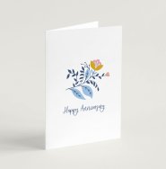 Happy Anniversary (Blooms) - Greeting Card