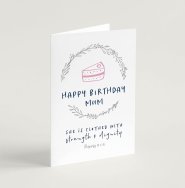 Happy Birthday Mum Greeting Card