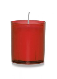 Red Plastic Cased Votive Lights - Pack of 60