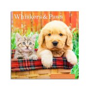 Whiskers & Paws Mini Wall Calendar