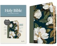 KJV Personal Size Giant Print Bible, Filament Enabled (LeatherLike, Magnolia Sage Green, Indexed, Red Letter)