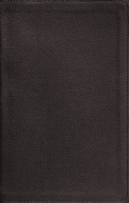 NASB, Personal Size Bible, Large Print, Genuine Leather, Calfskin, Black, Red Letter, 1995 Text, Comfort Print