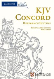 KJV Concord Reference Edition, Black Calfskin Leather, Full Yapp