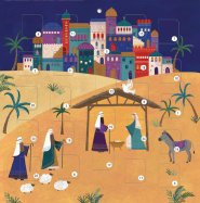 A Saviour Is Born Advent Calendar Card