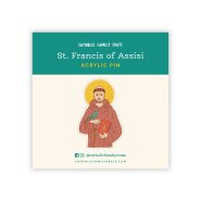 St. Francis of Assisi Pin Badge