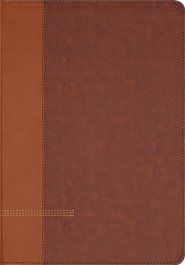 NIV Application Bible, Large Print, Leathersoft, Brown, Red Letter, Thumb Indexed, Comfort Print