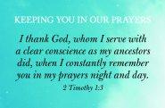 Concern Postcard: Keeping You In Our Prayers (Package of 25)