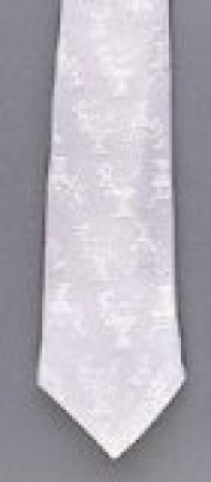 Boy's Pre-Knotted White Communion Necktie (12")