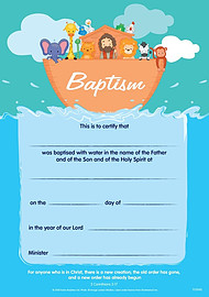 Baptism Certificates Pack of 10 | Free Delivery when you spend £10 at ...