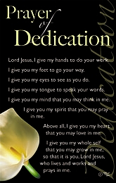 Prayer of Dedication: Prayer Card, Pack of 20 | Free Delivery at Eden.co.uk