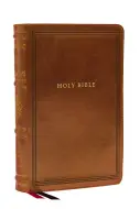 KJV Large Print Reference Bible, Brown Leathersoft, Red Letter, Comfort ...