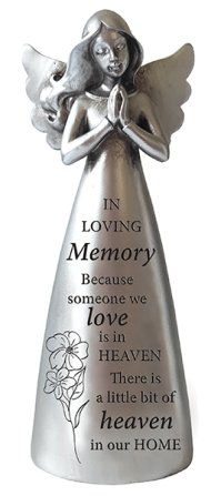 5" In Loving Memory Resin Message Angel