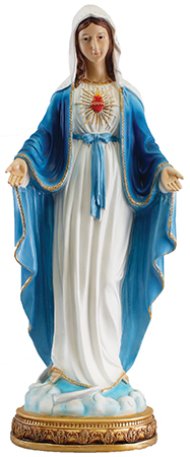 24" Sacred Heart Of Mary Resin Fibreglass Statue