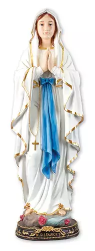 Resin/Fibreglass Statue/Coloured/Lourdes/48 inch