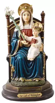 4 1/4 Inch Our Lady of Walsingham Florentine Statue