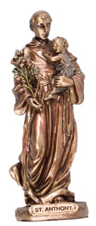 3 1/2" Saint Anthony Veronese Resin Statue