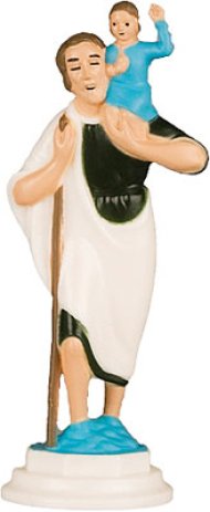 2 1/2" Saint Christopher Magnetic Statue